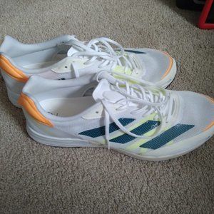 Size 11 - adidas Adizero Adios 6 White Teal Orange